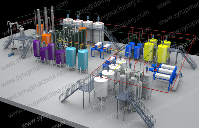 rice glucose syrup production line machine