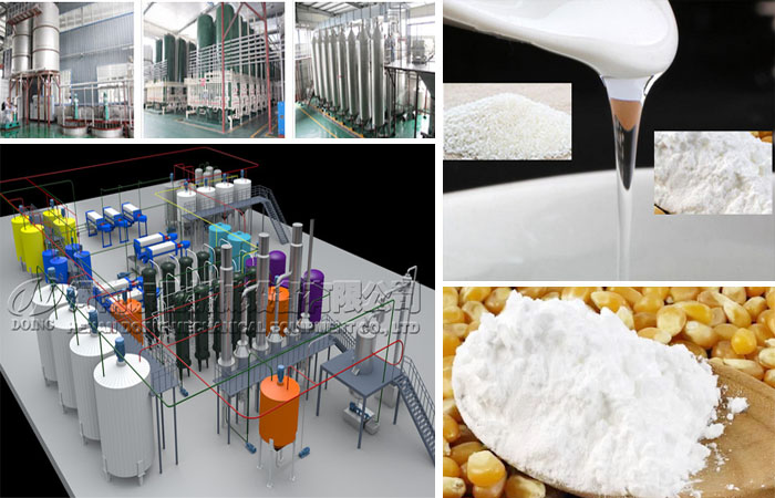 methods involved in production of glucose syrup from starch