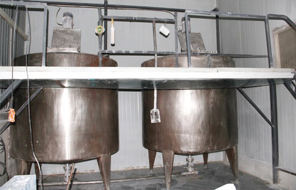 glucose syrup preparation tank